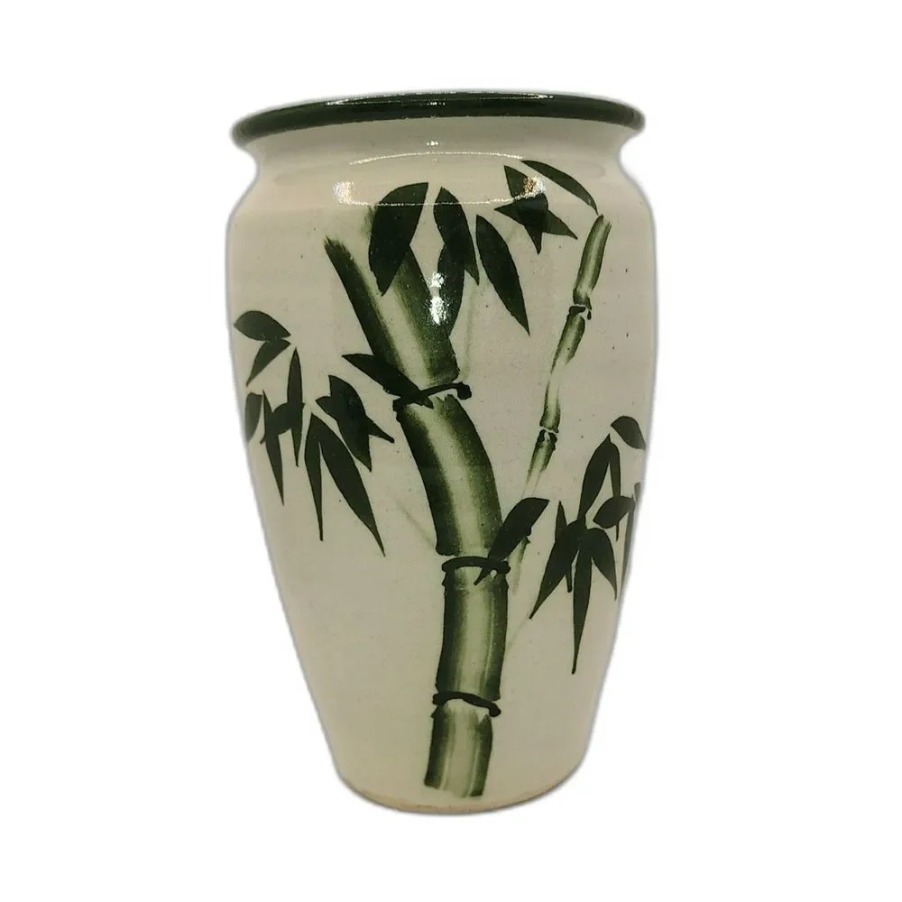 Vintage Bamboo Porcelain Vase
